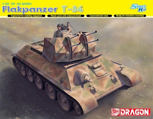 1/35 Flakpanzer T-34r Uçaksavar Maketi, Dragon 6599