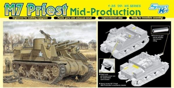 1/35 M7 Priest Obüs Topu Maketi, Dragon 6637