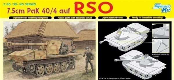 1/35 7.5cm PaK 40/4 auf RSO Tanksavar Topu Maketi, Dragon 6640