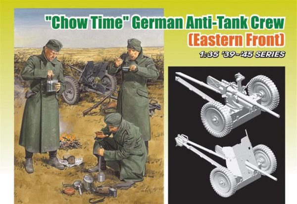1/35 Alman Tanksavar Mürettebatı Asker Figür Maket Seti ''Yemek Zamanı'', Dragon 6697