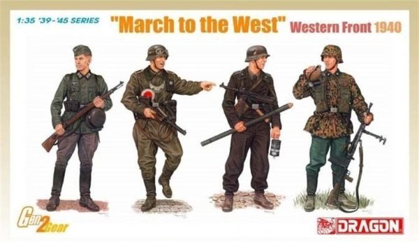 1/35 March To The West (Batı Cephesi 1940) Asker Figür Maketi, Dragon 6703