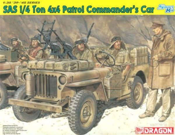 1/35 SAS 1/4 Ton 4x4 Personel Taşıyıcı Araç Maketi, Dragon 6724