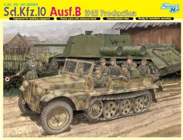 1/35 Sd.Kfz.10 Ausf.B Yarı Paletli Kamyonet (1942) Maketi, Dragon 6731