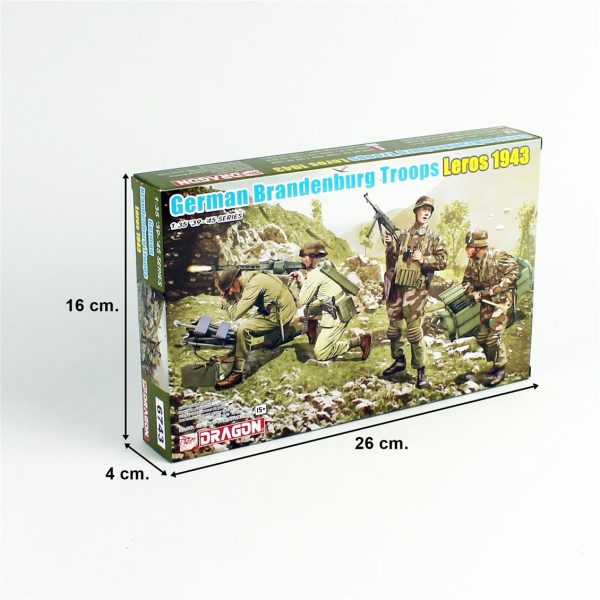 1/35 Alman Branderburg Birlikleri (Leros 1943) Asker Figür Maketi, Dragon 6743 - Görsel 4
