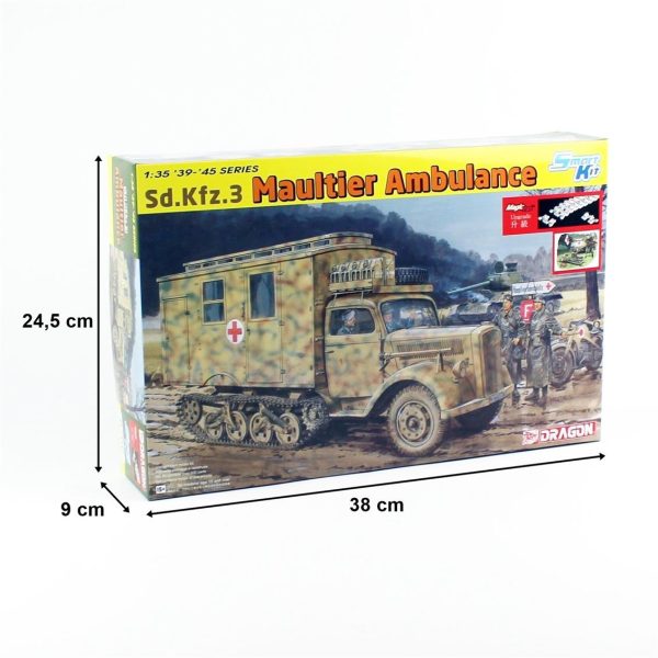 1/35 Sd.Kfz.3 Yarı Paletli Ambülans Maketi, Dragon 6766 - Görsel 5