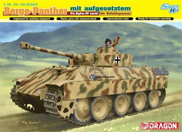 1/35 Bergepanther (with Pz.Kpfw.IV Turm) Tankı Maketi, Dragon 6835