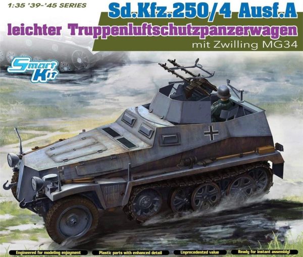 1/35 Sd.Kfz.250/4 Ausf.A (with Zwilling MG34) Uçaksavar Maketi, Dragon 6878