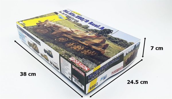 1/35 Sd.Kfz.250/9 Ausf.A le.S.P.W. (2cm) Yarı Paletli Askeri Araç Maketi, Dragon 6882 - Görsel 5