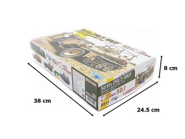 1/35 Sd.Kfz.250/3 (Greif- Rommel's Command) Yarı Paletli Personel Taşıyıcı Maketi, Dragon 6911 - Görsel 5