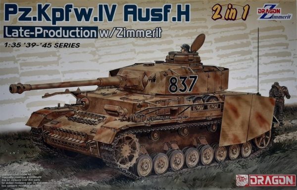 1/35 Pz.Kpfw.IV Ausf.H Geç Dönem Zimmeritli Tank Maketi, Dragon 6933