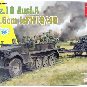 1/35 Sd.Kfz. 10 Ausf. A w/le.FH.18/40 Yarı Paletli personel taşıyıcı ve Top Arabası Maketi, Dragon 6939