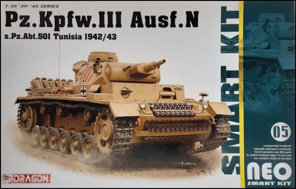 1/35 Pz.Kpfw.III Ausf.N 501. Alay (Tunus 1942/43) Tankı Maketi, Dragon 6956