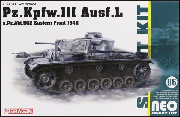 1/35 Pz.Kpfw.III Ausf..l 502. Alay (Leningrad 1942/43) Tankı Maketi, Dragon 6957
