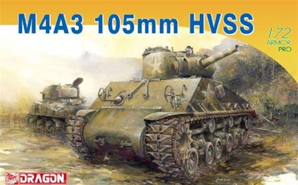 1/72 Sherman M4A3 105mm HVSS Tankı Maketi, Dragon 7313