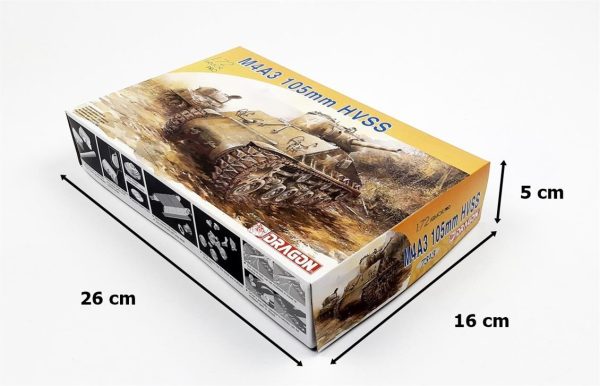 1/72 Sherman M4A3 105mm HVSS Tankı Maketi, Dragon 7313 - Görsel 5