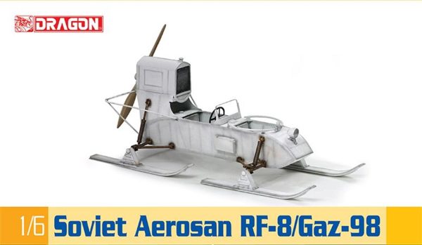 1/6 Sovyet Aerosan RF-8/GAZ-98 Kızaklı Keşif Aracı Maketi, Dragon 75044