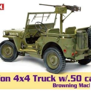 1/6 ABD 1/4 Ton 4x4 Jeep (with m2 .50-cal machine gun) Maketi, Dragon 75052