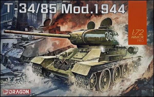 1/72 T-34/85 mod. 1944 Tankı Maketi, Dragon 7556