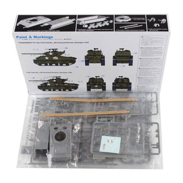 1/72 M4A3(76)W VVSS Sherman Tank Maketi, Dragon 7567 - Görsel 2