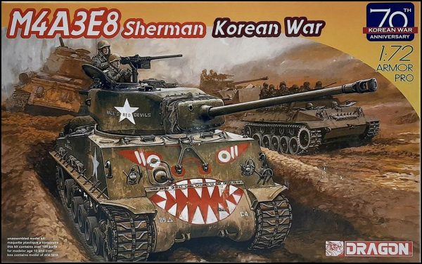 1/72 M4A3E8 (Easy Eigh) Kore Savaşı Tankı Maketi, Dragon 7570