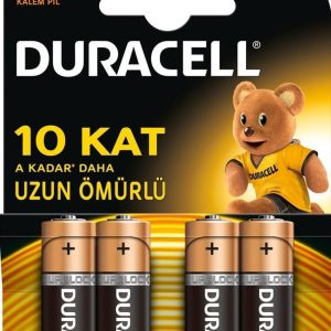 Duracell 7694 Lr06 Mn1500 Alkaline Kalem Pil, Aa -4 Adet