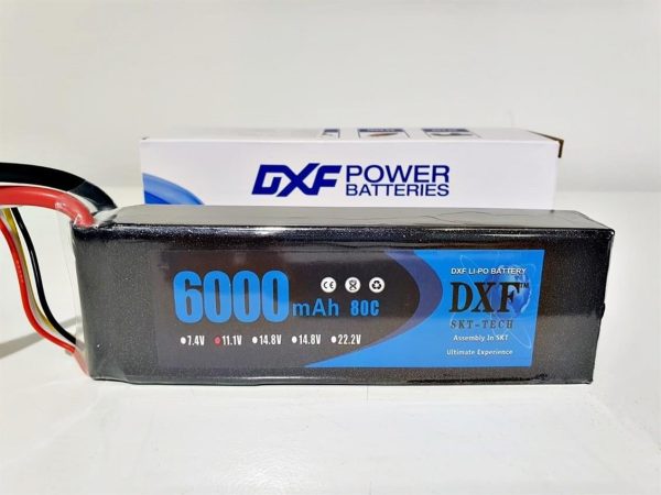11.1V 6000mAh 80C 3S Softcase LiPo Pil, DXF Power