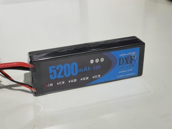 7.4V 5200mah 50C 2S hardcase LiPo Pil, DXF Power