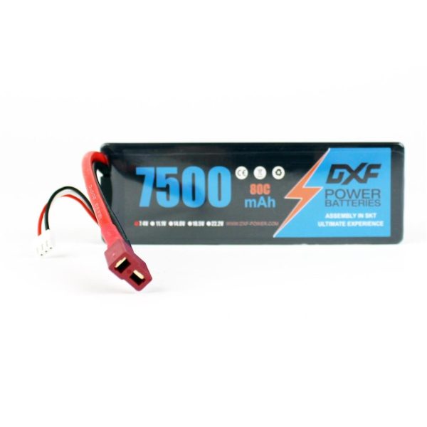 7 4V 2S 7500mAh 80C Hardcase Lipo Pil, DXF Power - Görsel 2