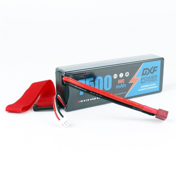7 4V 2S 7500mAh 80C Hardcase Lipo Pil, DXF Power