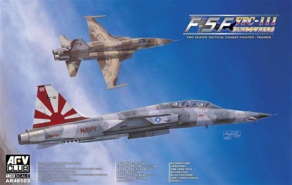 1/48 F-5F Tiger II (Shark Nose) Savaş Uçağı Maketi, AFV Club AR48103