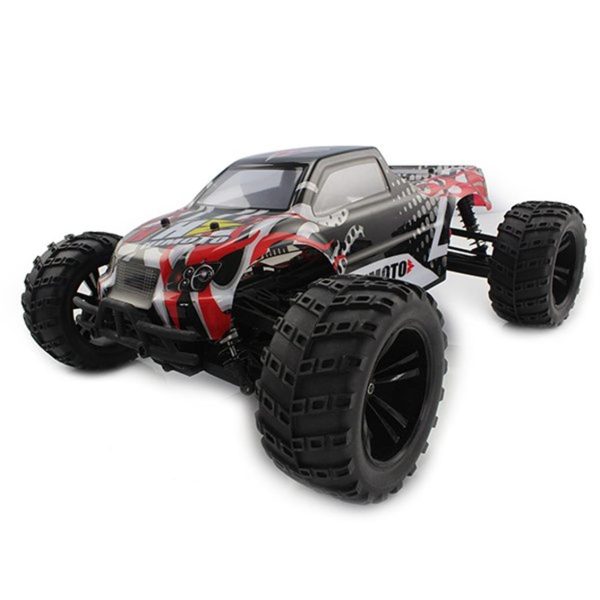Bowie Kumandalı Fırçasız Motorlu Arazi Aracı Monster Truck 1/10 4 Çeker, Himoto E10Mtl