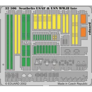 1/32 Seatbelts Usaf & Usn WWII Late M, Eduard 32506