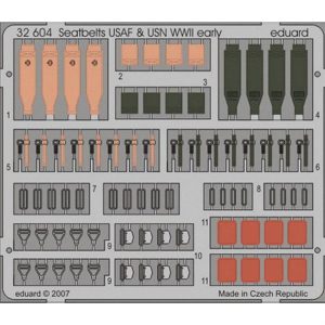 1/32 Seatbelts Usaf & Usn WWII Early, Eduard 32604