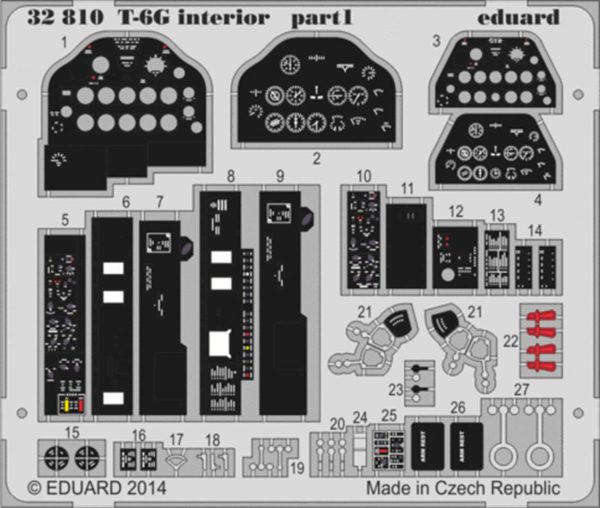 1/32 T-6G İnterior S.A. For Kıtty Haw, Eduard 32810