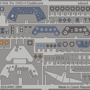 1/32 Fw 190D-9 Dashboard For Hasegawa, Eduard 33004