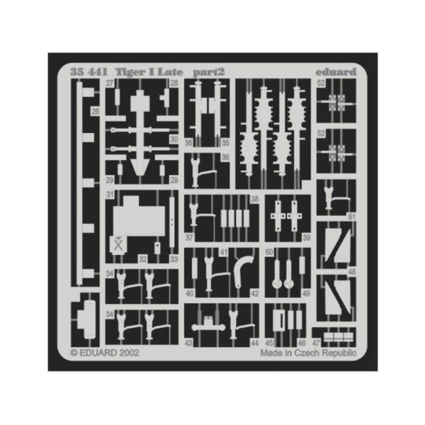 1/35 Tiger I Late For Tamıya Maket De, Eduard 35441 - Görsel 2