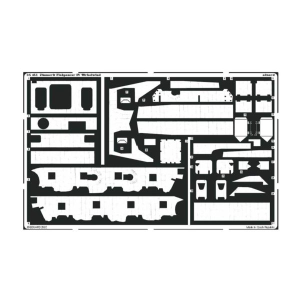 1/35 Zimmerit Flakpanzer Iv Wirbelwin, Eduard 35451