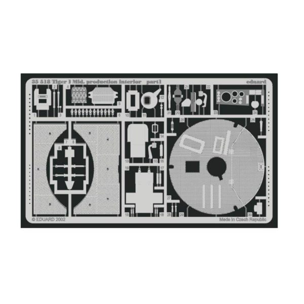 1/35 Tiger I Mid. Production İnterior, Eduard 35518