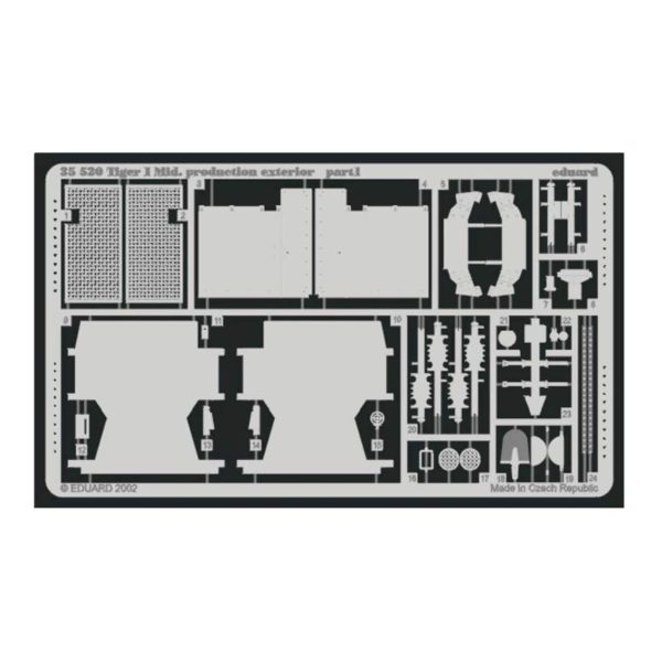 1/35 Tiger I Mid. Production Exterior, Eduard 35520