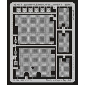 1/35 Hummel Ammo. Box/Floor 1 For Dra, Eduard 35611