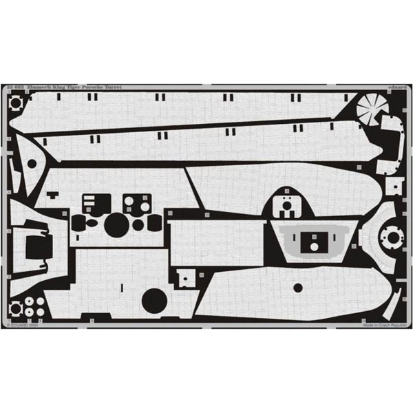 1/35 Zimmerit King Tiger Porsche For, Eduard 35683