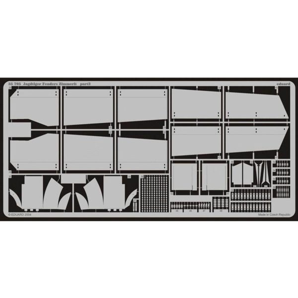 1/35 Zimmerit Jagdtiger Fender For Dr, Eduard 35705 - Görsel 2