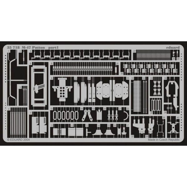 1/35 M-47 Patton Maket Detay Seti, Eduard 35718