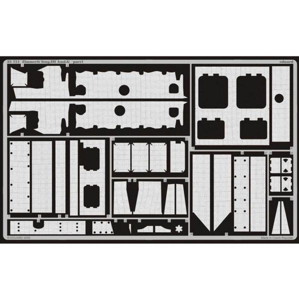 1/35 Zimmerit Stug.III Ausf.G For Dra, Eduard 35751