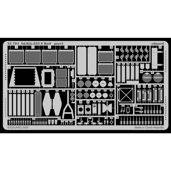 1/35 Sd.Kfz.232 (6Rad) For Italerı Ma, Eduard 35794