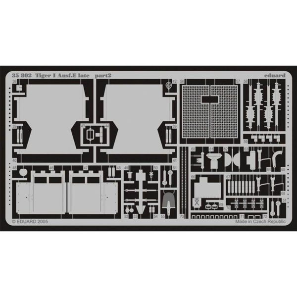 1/35 Tiger I Ausf.E Late For Afv 3579, Eduard 35802 - Görsel 2