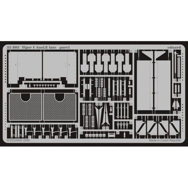1/35 Tiger I Ausf.E Late For Afv 3579, Eduard 35802
