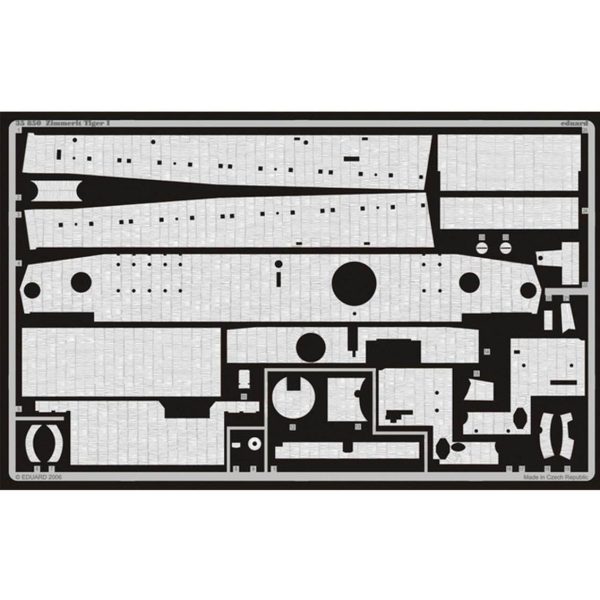 1/35 Zimmerit Tiger I For Afv Club Ma, Eduard 35850