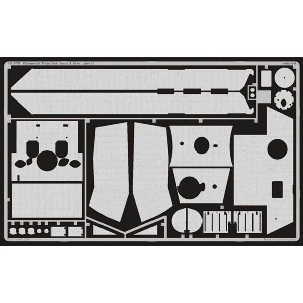1/35 Zimmerit Panther Ausf.A Late For, Eduard 35978