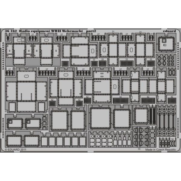 1/35 Radio Equipment WWII Wehrmacht-C, Eduard 36162 - Görsel 2
